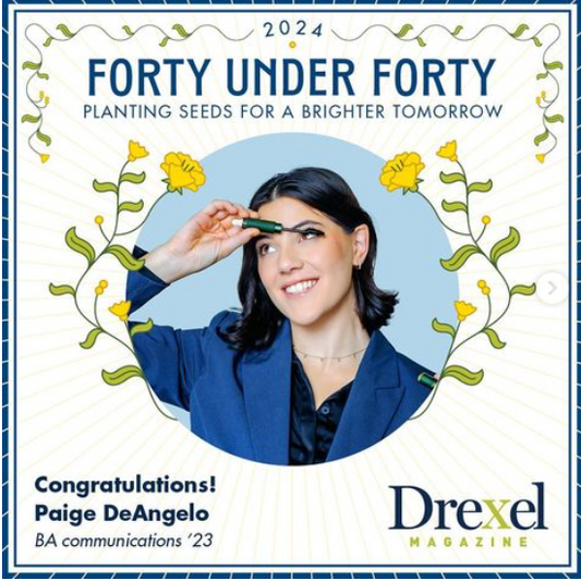 Aer Cosmetics Founder Paige DeAngelo Named Drexel 40 Under 40!